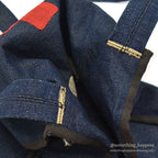 ~1940's AMERICAN RED CROSS DENIM SHOULDER DITTY BAG...