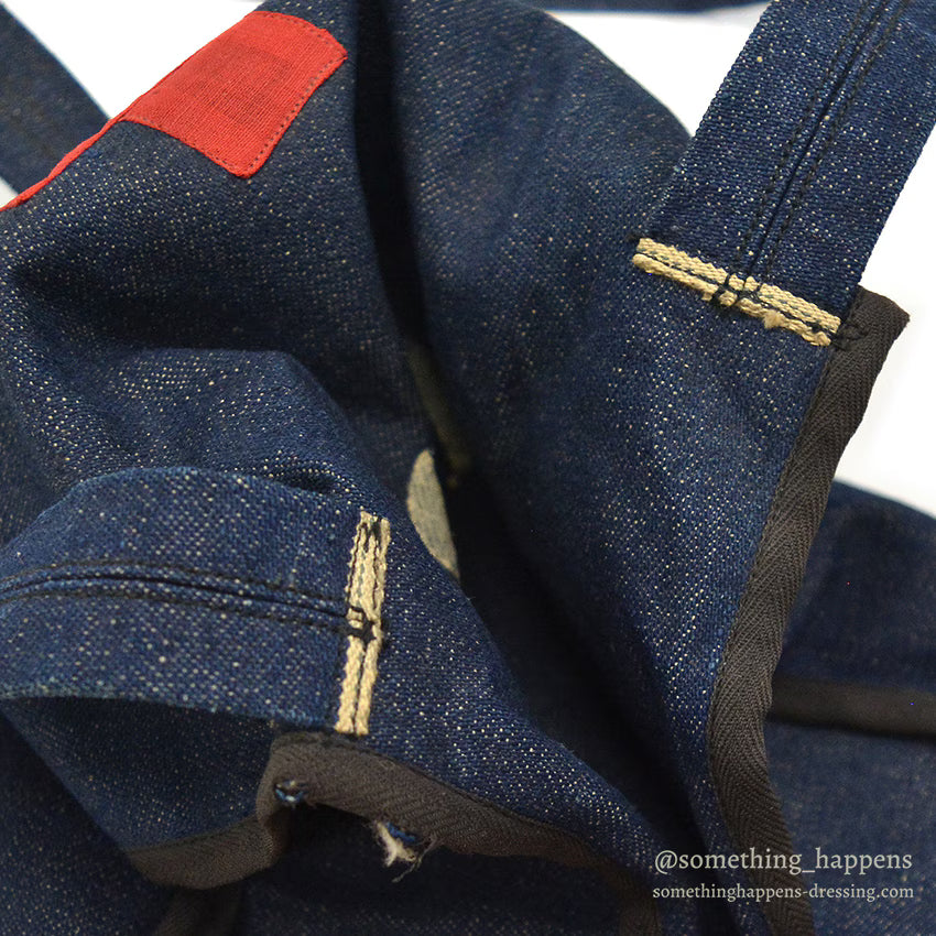 ~1940's AMERICAN RED CROSS DENIM SHOULDER DITTY BAG...