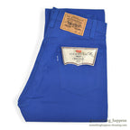 1980's DEADSTOCK Levi's 505-2818 BLUE COTTON TWILL PANTS... W31/L34