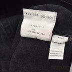 1990's Levi's 501 BLACK DENIM PANTS Made in USA SMOKY FADED... W34/L32