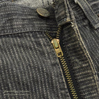 1980's Levi's 505 BLACK STRIPE DENIM PANTS... W36/L28