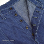 1940's WW2 DENIM TROUSERS ... W34