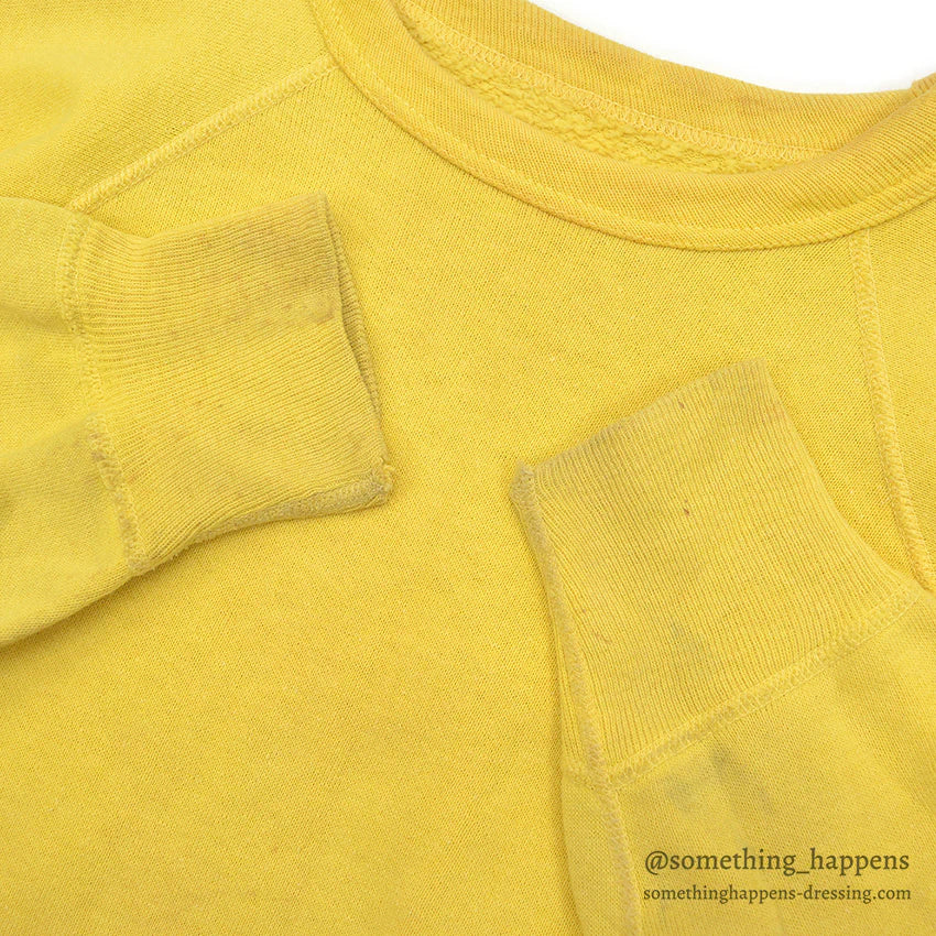 1960's YELLOW BLANK SWEAT SHIRT...
