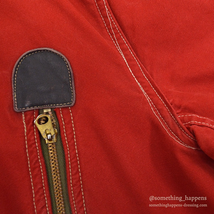 1950's~ HERCULES RED COVERALL BLANKET LINING MODIFIED...