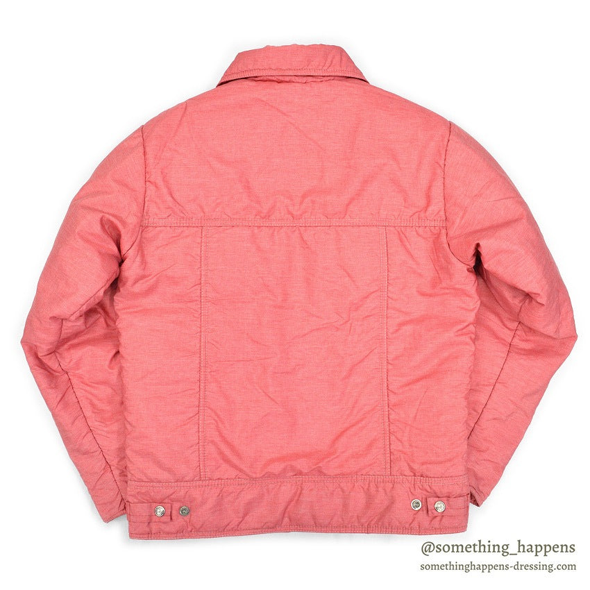 1970's~ BLACK BEAR PRIME GOOSE DOWN NYLON PUFFER JACKET / PINK ... M