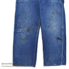 1940's CAN'T BUST'EM WW2 DENIM OVERALL / UNUSUAL DETAIL ... W36/L29