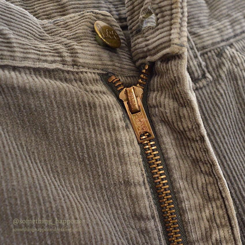 1960's Lee Leens CORDUROY PANTS / TAPERED LEG ... W36/L29