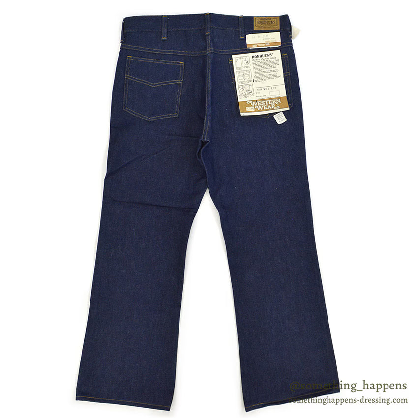 1970's~ DEADSTOCK ROEBUCKS DENIM PANTS ... W34/L29