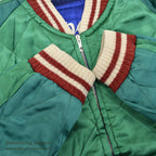 1950's DEADSTOCK JAPAN SOUVENIR JACKET スカジャン 顔虎 / 鳥居 TTSジッパー ...