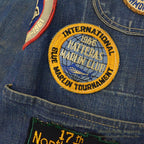1950's LOTS OF PATCHES DENIM COVERALL...