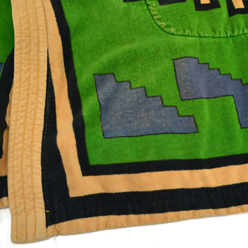 60s State-O-Maine Geometric Pattern Terry Cloth Gown...