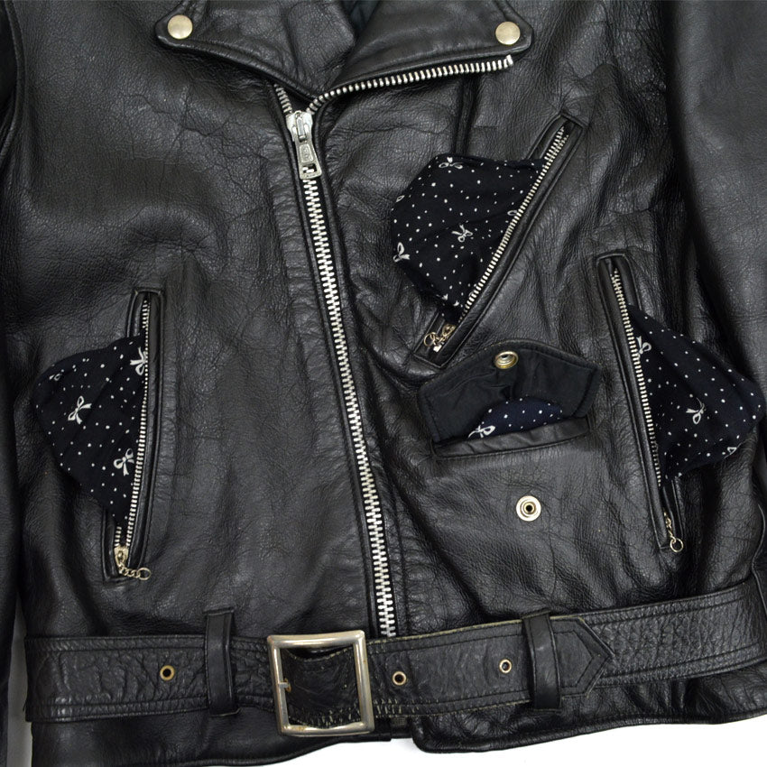 80's GREGORY & SONS rider's jacket, slubby pattern...