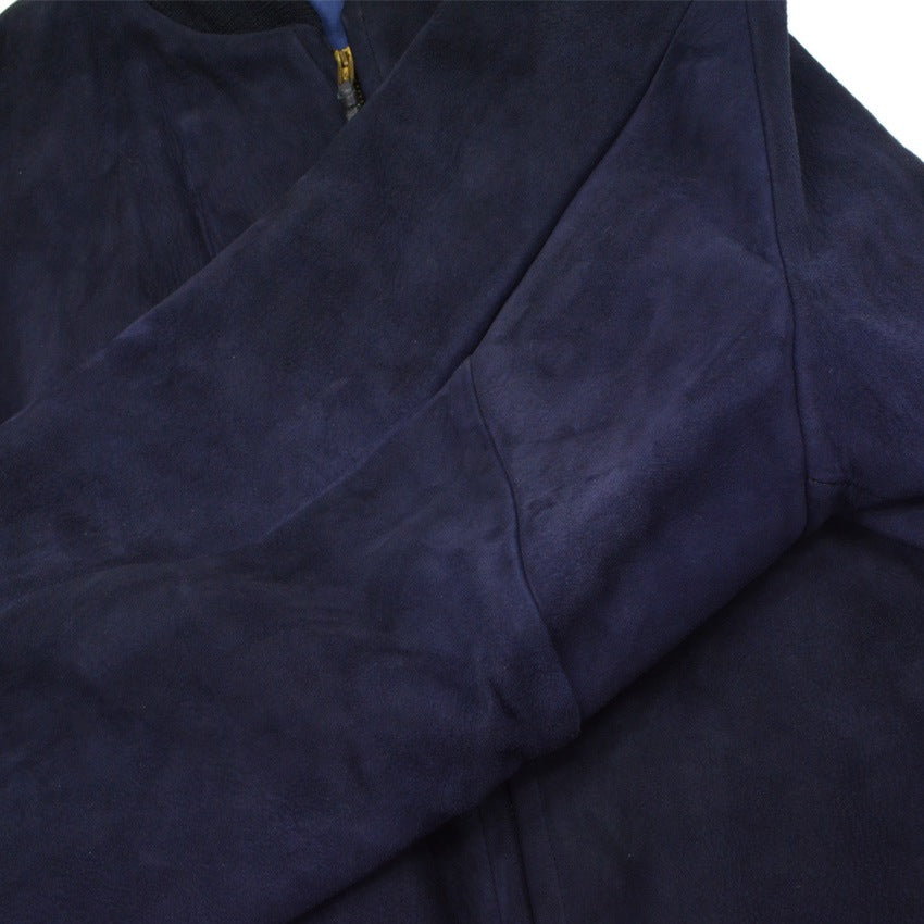 50's 'Monarch' Blue Nubuck Leather Jacket...
