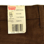 80's Deadstock Levi's 519 Corduroy Pants Brown ... W36×L31