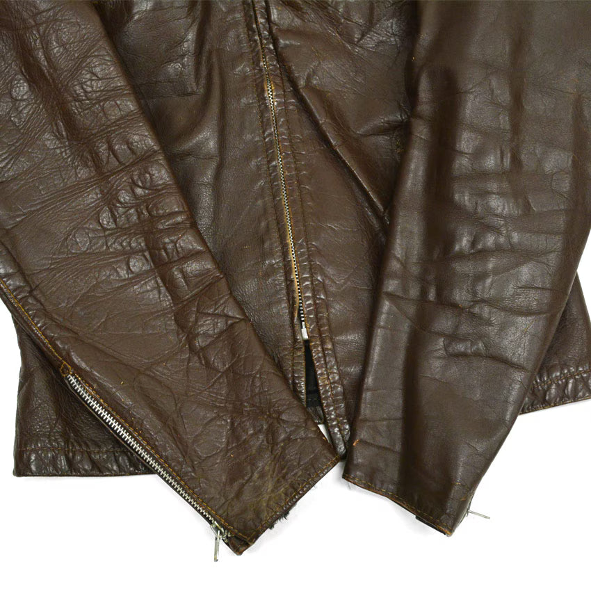 60's BROOKS 'Cafe Racer' SINGLE RIDERS BROWN... 38