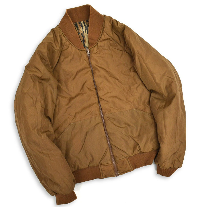80s Columbia Bottomland Camo Nylon Reversible Jacket... M