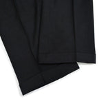40's~ Black wool work trousers...W32×L32