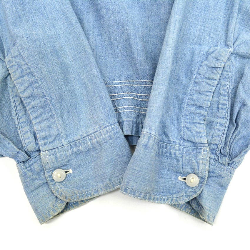50's BIGMAC PENNEY'S Italian Collar Chambray Shirts...