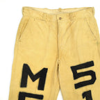 1950's PURDUE UNIVERSITY SENIOR CORDS HAND PAINT... W34 L31