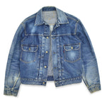1950's LEVI'S 507XX DENIM JACKET BLEACHED...