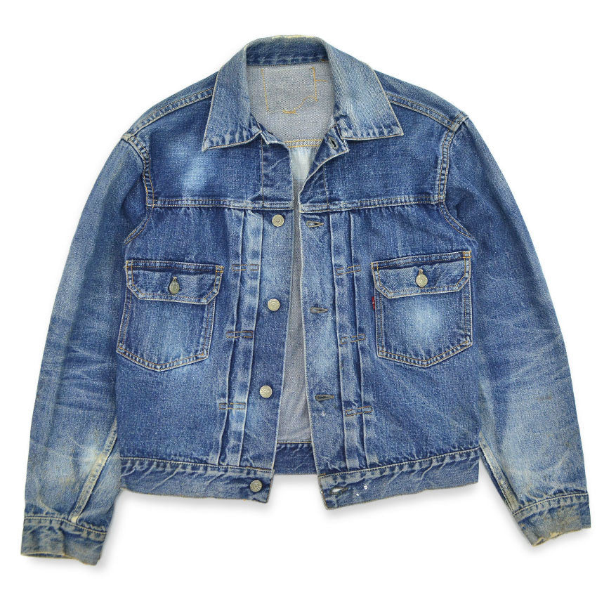 1950's LEVI'S 507XX DENIM JACKET BLEACHED...