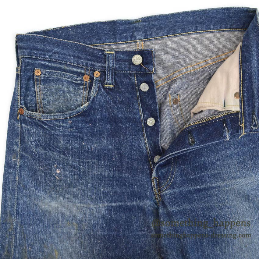 1950's LEVI'S 501XX LEATHER PATCH .. W31 L27