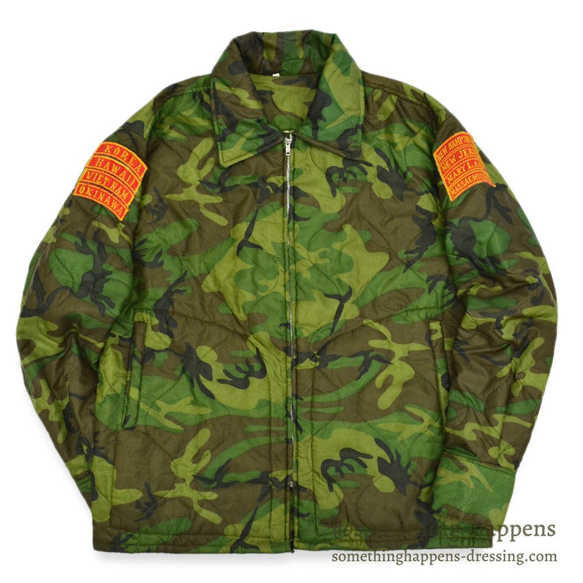~1970's OKINAWA SKULL VIETNAM WAR EMBROIDERY TOUR JACKET...