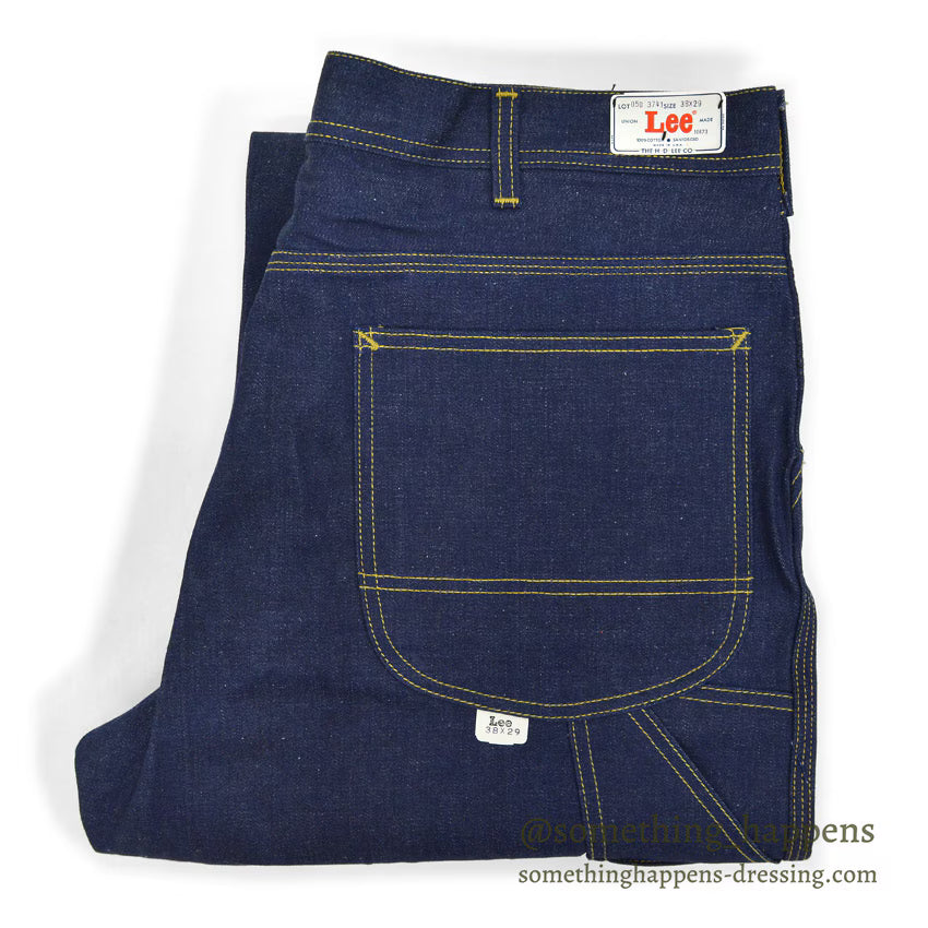 1960's~ DEADSTOCK Lee 191-Z JELT DENIM PAINTER PANTS... W38 L29
