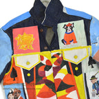1970's Levi's FOLK ART PAINT 70505 small-e DENIM JACKET NON WASH ... 44