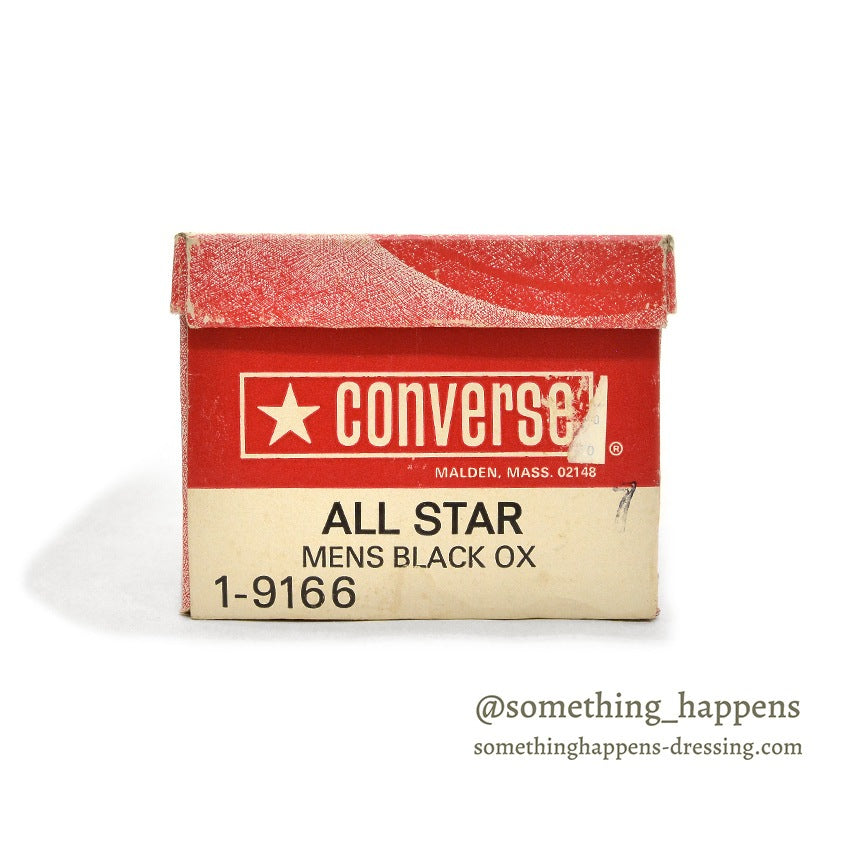 1970's DEADSTOCK CONVERSE CHUCK TAYLOR LO BLACK OX... 7