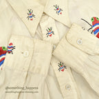 1940's~ THE COLONEL BY MACK MILITARY COOTIE EMBROIDERY SHIRT ... 15