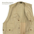 1950's LLBEAN COTTON POPLIN HUNTING VEST BIG SIZE...