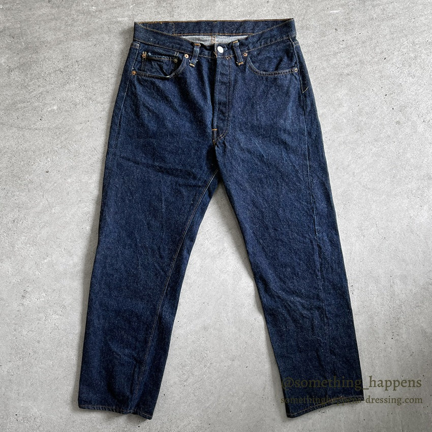 1970's Levi's 501 66 early period DENIM PANTS DARK... W32/L27