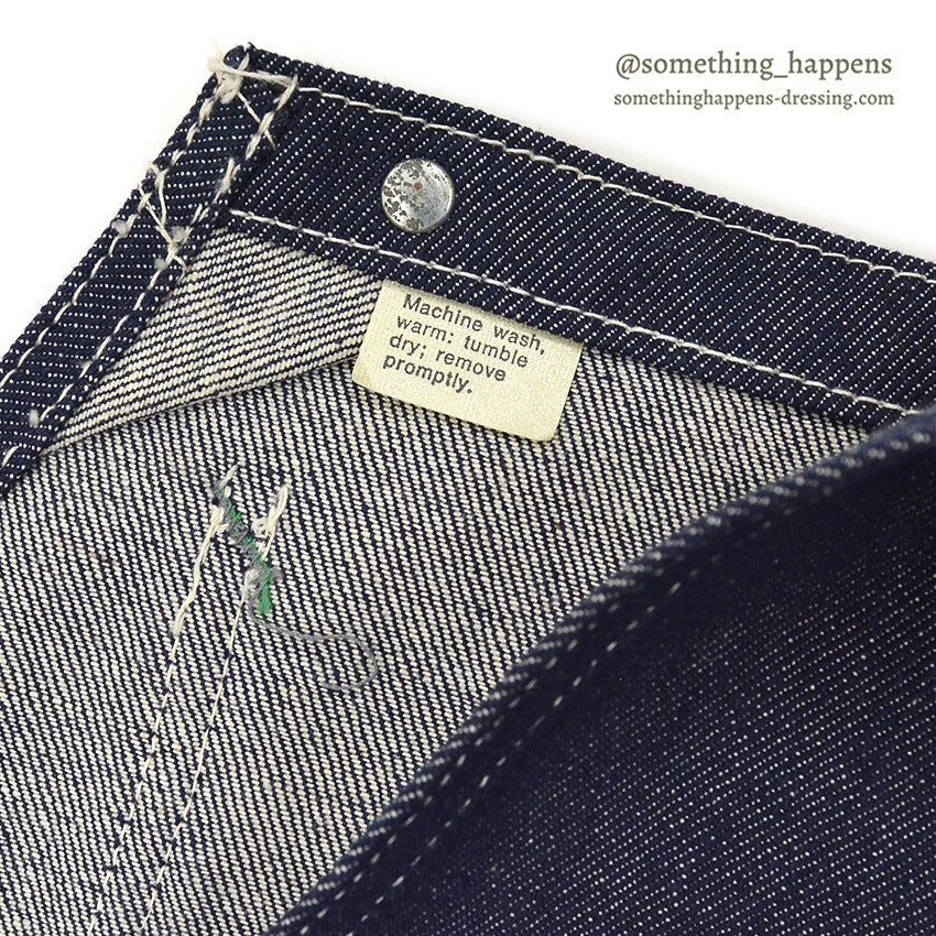 1970's DEADSTOCK RUGGED DENIM OVERALL... W36/L34