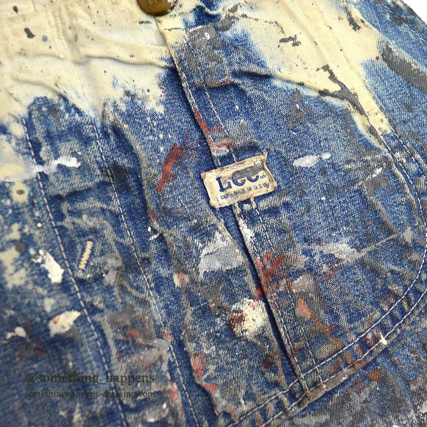 1970's Lee 91-SB JELT DENIM FARMER OVERALL ... W42/L27
