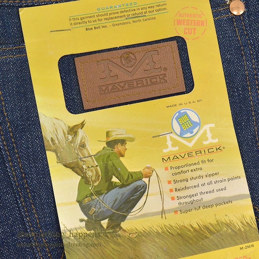 ~1970's DEADSTOCK MAVERICK 44MWZ DENIM PANTS ... W31/L30