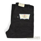 1980's DEADSTOCK Levi's 519-1558 BLACK CORDUROY PANTS... W38/L32