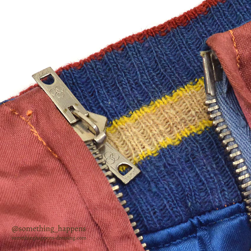 1950s JAPAN SOUVENIR JACKET (Sukajan) - Tiger/Eagle/Torii Gate design, Mitsuwa zipper...