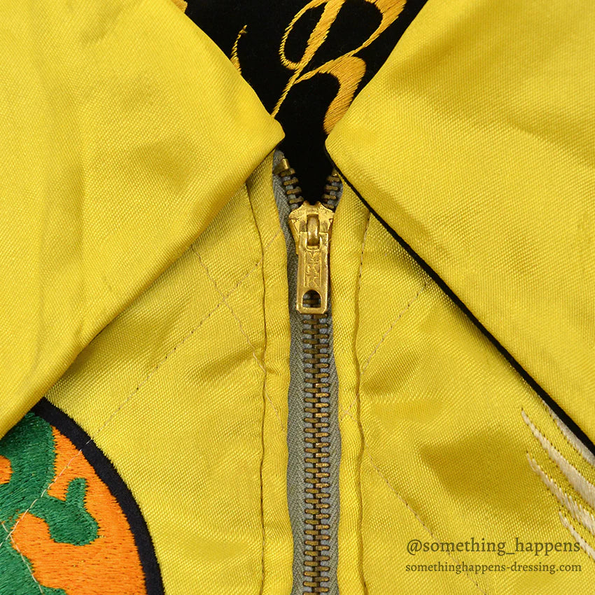 1950's JAPAN SOUVENIR JACKET スカジャン MILITARY U.S.S. ROSS 別珍 YKKジッパー ...