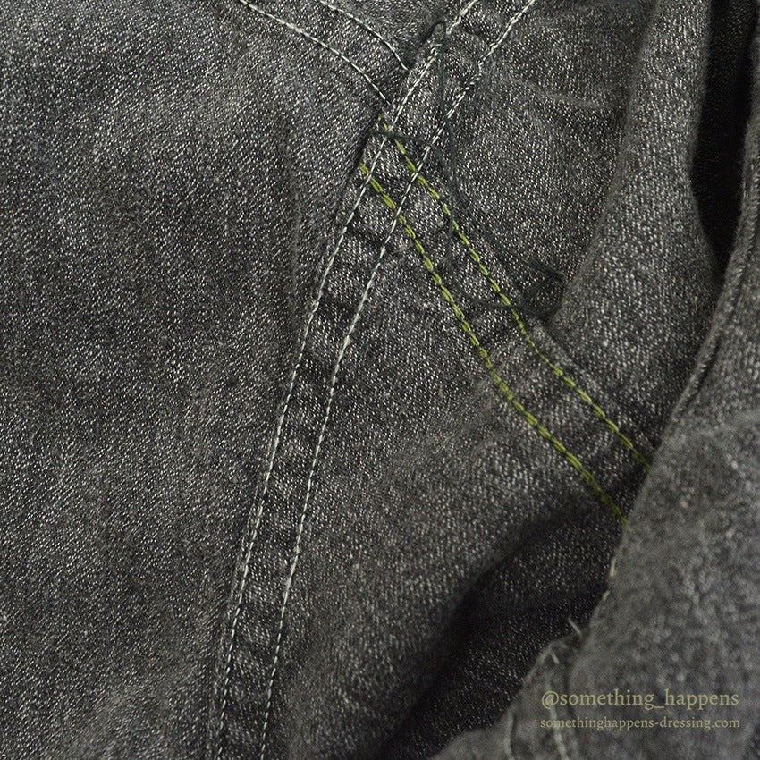 1950's VOISINEL GARMENT COMPANY BLACK COVERT COVERALL ... 40