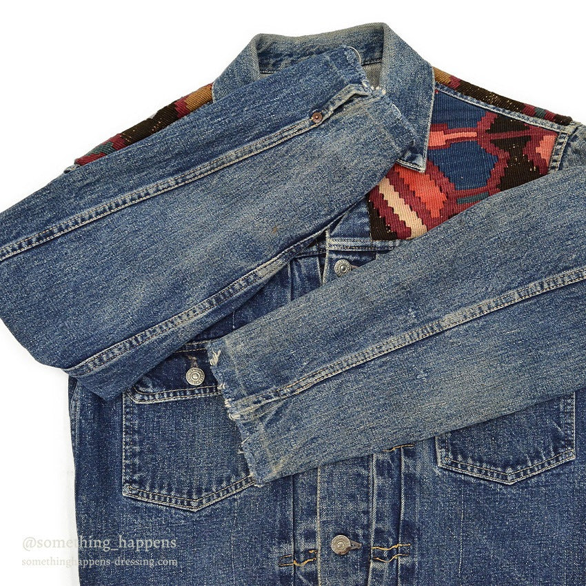 1950's LEVI'S 507XX TYPE2 DENIM JACKET WITH OLD RUG ...