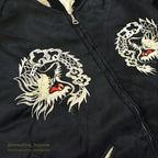 1950s JAPAN SOUVENIR JACKET (Sukajan) - Eagle/Tiger/Dragon design, Mitsuwa zipper...