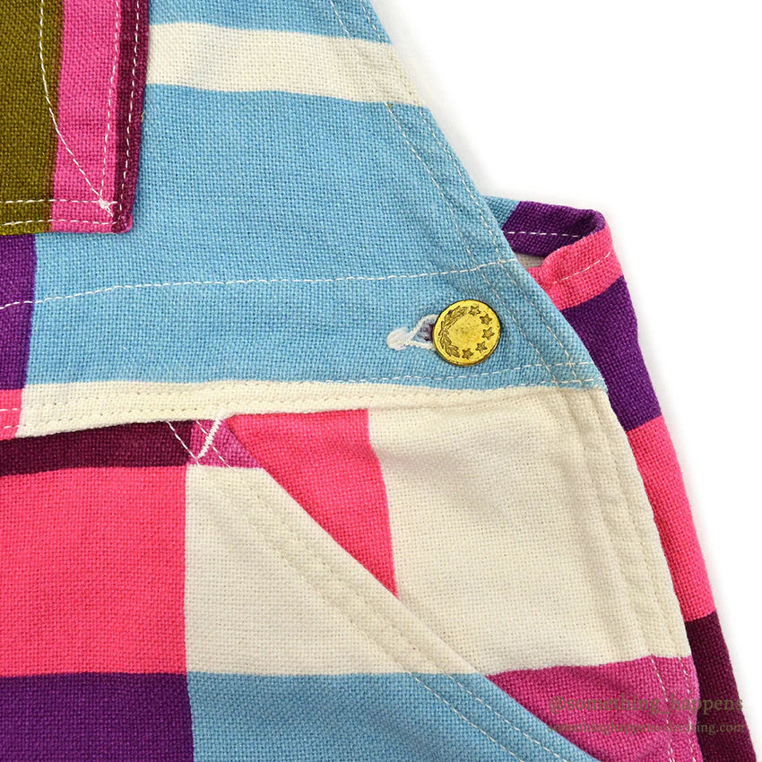 1960's~ SKYR CRAZY COLOR WORK OVERALL ... W38/L28