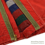 1950's~ HERCULES RED COVERALL BLANKET LINING MODIFIED...