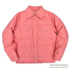 1970's~ BLACK BEAR PRIME GOOSE DOWN NYLON PUFFER JACKET / PINK ... M