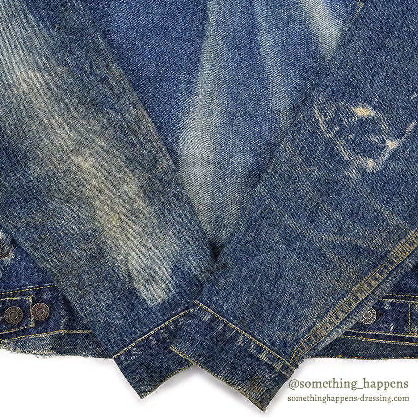 1960's LEVI'S 557XX DENIM JACKET / SUN FADED ... 44