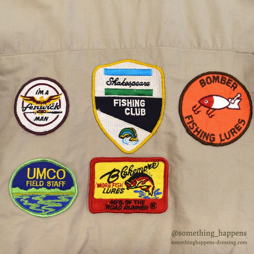 1960's~ HUDSON BAY HERTER'S BASS ANGLER COLLECTIBLE PATCHED JACKET ...