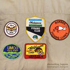 1960's~ HUDSON BAY HERTER'S BASS ANGLER COLLECTIBLE PATCHED JACKET ...