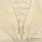 1960's MIGHTY MUSTANG HAND DRAWING SWEAT SHIRT...