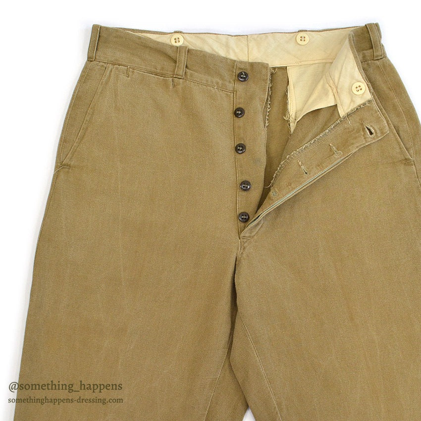 1940's Lee BROWN TWILL WORK PANTS ... W31/L32